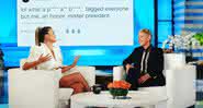 A modelo revelou os detalhes no programa de Ellen DeGeneres - Reprodução/Instagram