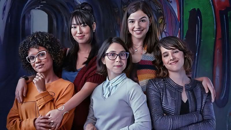 Heslaine Vieira, Ana Hikari, Daphne Bozaski, Gabriela Medvedovski e Manoela Aliperti são as protagonistas de "As Five" - Divulgação/Globoplay