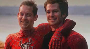 Andrew Garfield e Tobey Maguire reprisaram o papel de Peter Parker em “Homem-Aranha: Sem Volta Para Casa” - (Divulgação/Sony Pictures)