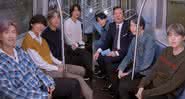 BTS e Jimmy Fallon no metrô de Nova Iorque - Reprodução/Youtube
