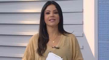 Carina Pereira no "Bom Dia Minas" - Divulgação/Globo