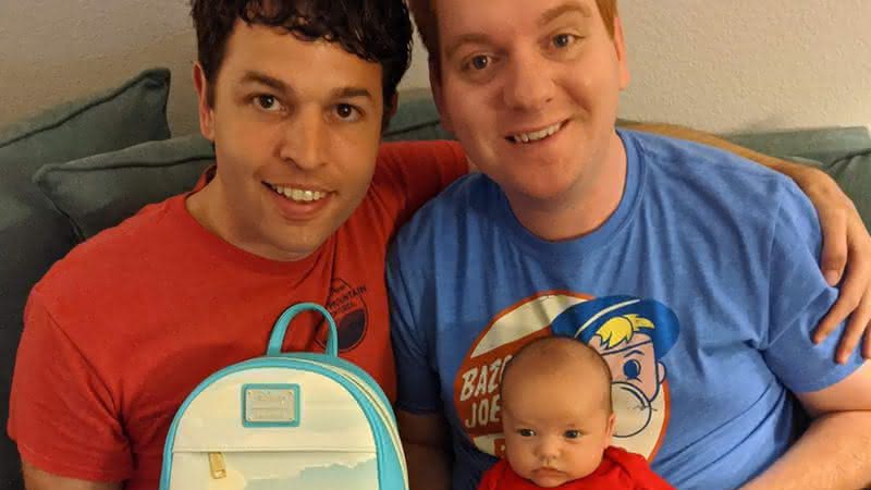 Christopher, Anthony e o bebê Parker - Instagram