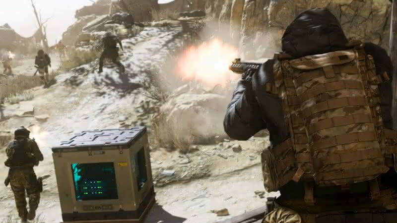 Foto cinematográfica de uma partida de Call of Duty: Modern Warfare - Divulgação/Infinity Ward/Activision