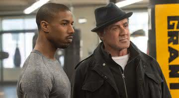 Michael B. Jordan e Sylvester Stallone em Creed - Divulgação/Warner Bros.