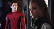 Tom Holland expõe conversa com Florence Pugh sobre crossover entre Homem-Aranha e Viúva Negra - Divulgação/Sony Pictures e Marvel Studios