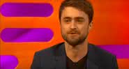 Daniel Radcliffe é conhecido mundialmente por ter interpretado o bruxo mais famoso dos cinemas, Harry Potter - Reprodução/The Graham Norton Show