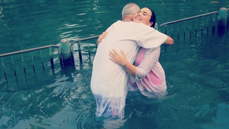 Demi Lovato no Rio Jordão - Reprodução/Instagram