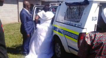 Noivos e convidados são presos após realizarem uma cerimônia de casamento durante a pandemia de coronavírus - Reprodução/Prefeitura de uMhlathuze