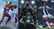 Alguns jogos que a Grizi Esport competirá futuramente - Divulgação/Epic Games/Ubisoft/EA Sports