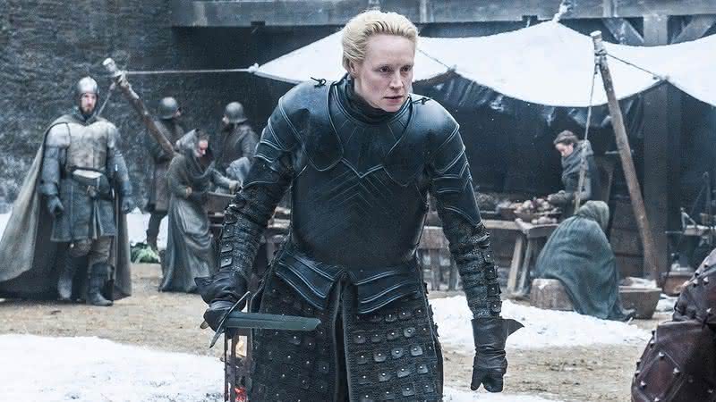 Brienne de Tarth em Game of Thrones. Crédito: Divulgação/HBO