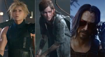 Personagens de Final Fantasy VII Remake, The Last of Us Part II e Cyberpunk 2077 - YouTube