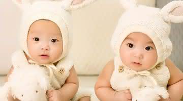 Foto ilustrativa de bebês gêmeos - Pixabay