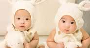 Foto ilustrativa de bebês gêmeos - Pixabay