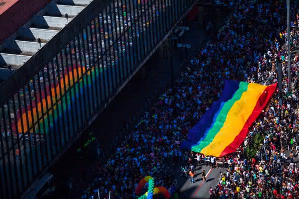 Imagem da Parada LGBTQ+ de 2014 em São Paulo - Victor Moriyama/Getty Images