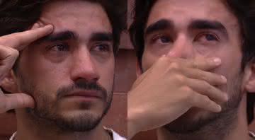 Guilherme chora em conversa com Flayslane e Victor Hugo no BBB20 - Divulgação/Globo