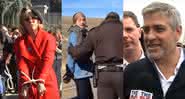 Jane Fonda, Shailene Woodley e George Clooney sendo presos por protestarem