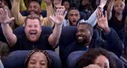 James Corden e Kanye West no Airpool Karaoke - YouTube/The Late Late Show with James Corden