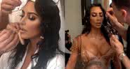 Kim Kardashian se preparando para o evento - Reprodução/Instagram
