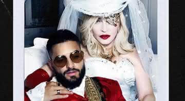 Madonna e Maluma na capa do novo single da cantora, 'Medellín' - Reprodução/Instagram