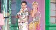 Brendon Urie e Taylor Swift apresentando 'ME' no Billboard Music Awards 2019. - Reprodução/VEVO