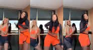 Ludmilla dançando com a namorada, Brunna Gonçalves. - Reprodução/Twitter