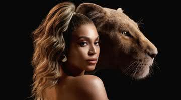 Beyoncé e sua personagem Nala em O Rei Leão - Reprodução/Facebook