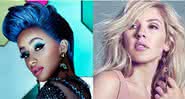 A rapper americana Cardi B e a cantora britânica Ellie Goulding - Reprodução/YouTube