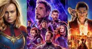'Capitã Marvel', 'Vingadores: Ultimato' e 'Aladdin' - Divulgação/Disney