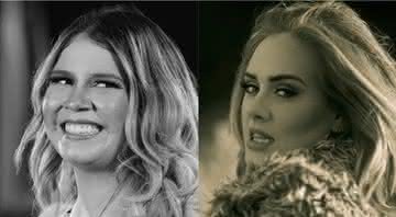 Marília Mendonça e Adele em seus clipes - Reprodução/YouTube