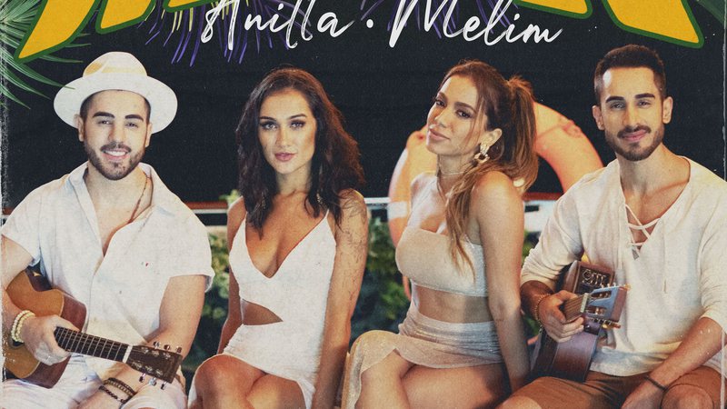 Anitta e Melin publicaram a capa da música que fizeram em parceria - Reprodução/Twitter