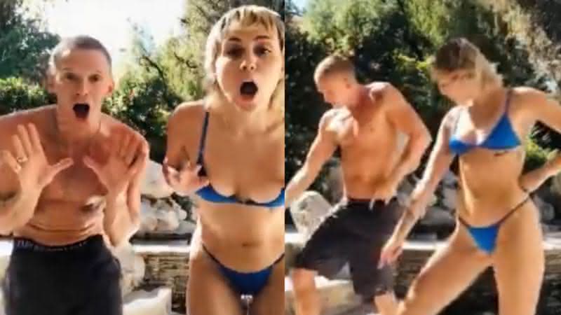 Miley Cyrus e Cody Simpson em vídeo nas redes sociais - Instagram