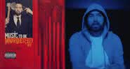 Capa de Music To Be Murdered By e Eminem no clipe de Darkness - Shady Records/YouTube
