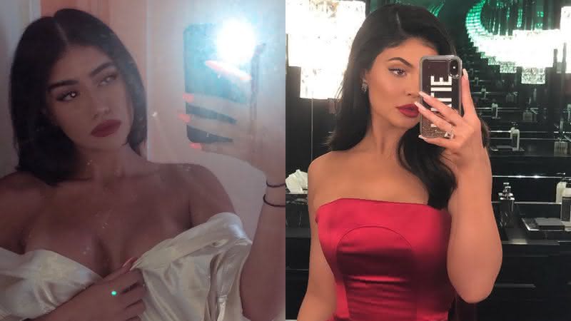 Ana Beatriz Boaretto (direita) e Kylie Jenner (esquerda) - Reprodução/Instagram