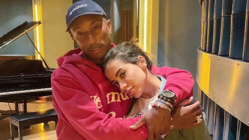 Pharrell Williams e Anitta: artistas podem colaborar mais uma vez em nova música - Instagram