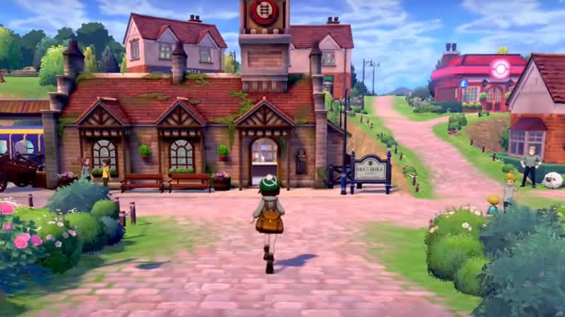 Nova cidade que vai estar em Pokémon Sword & Shield. Crédito: Reprodução/YouTube