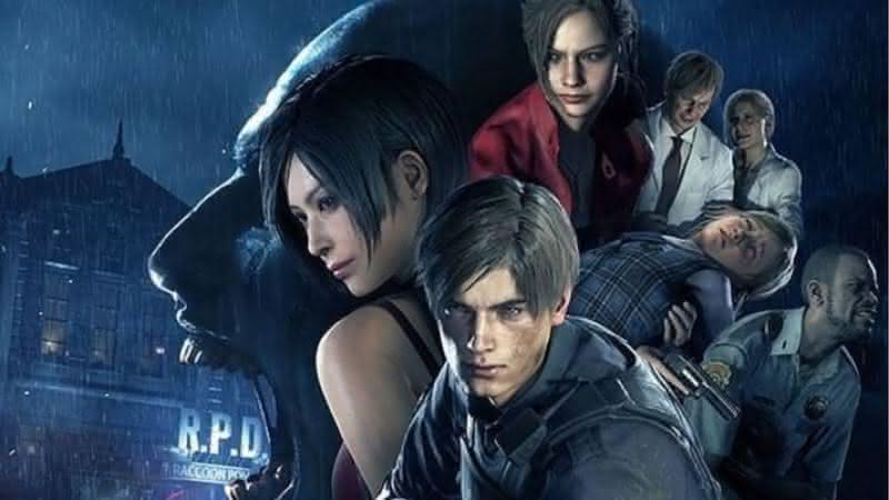 Personagens do remake de Resident Evil 2 em montagem - Capcom