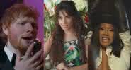 Ed Sheeran, Camila Cabello e Cardi B em South of the Border - Reprodução/YouTube