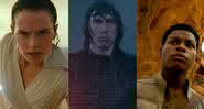 Rey, Kylo Ren e Finn em A Ascensão Skywalker - Divulgação/Disney