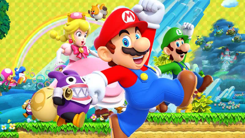 Mario e outros personagens dos jogos do personagem - Nintendo