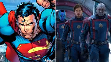 "Superman: Legacy" terá atores de "Guardiões da Galáxia", confirma James Gunn - Reprodução/DC Comics/Marvel Studios