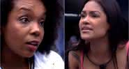 Thelma e Flayslane discutiram após o Jogo da Discórdia de segunda-feira (23) no Big Brother Brasil 20 - Reprodução/Globoplay