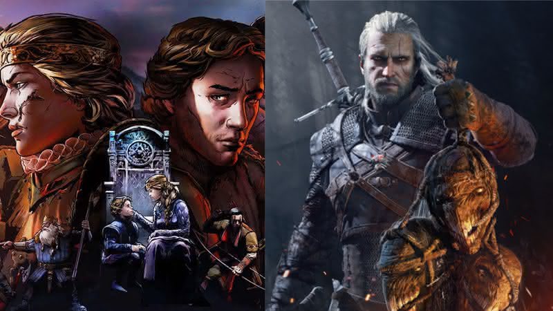 Personagens de Thronebreaker: The Witcher e Geralt de Rivia em The Witcher 3 - CD Projekt Red