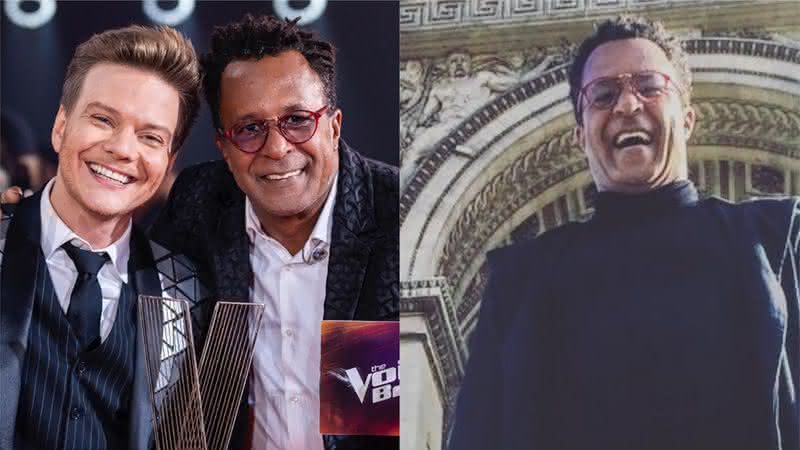 Tony Gordon ao lado do técnico Michel Teló: vencedores da oitava temporada do The Voice Brasil - Reprodução/Instagram