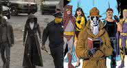 Cena da série Watchmen, da HBO, e dos quadrinhos originais - HBO/DC