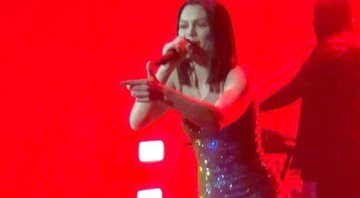 Jessie J em seu show em São Paulo - Reprodução/Twitter